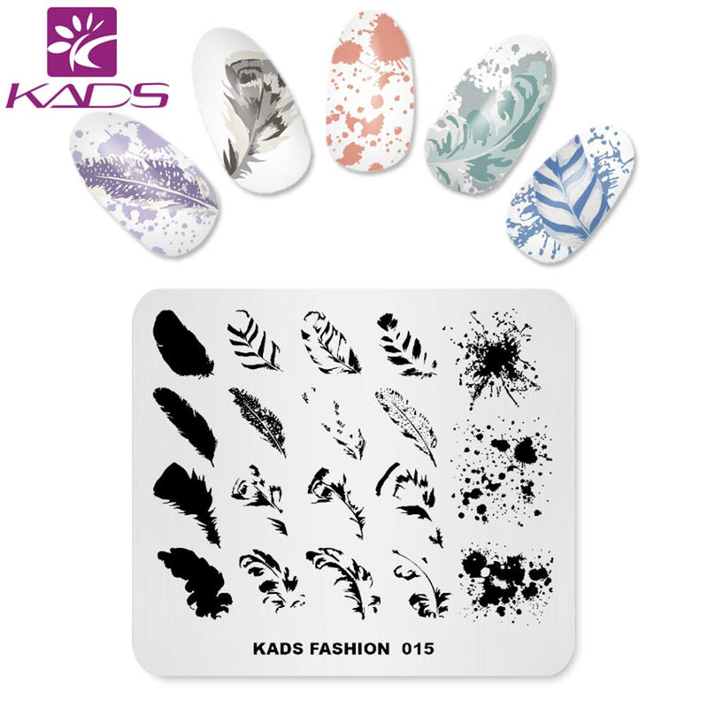 KADS Nail Art Stamp Plate Fashion Series Nail stamping plate Template Image Plate Nail Art DIY Decoration Tool - BeesActive Australia