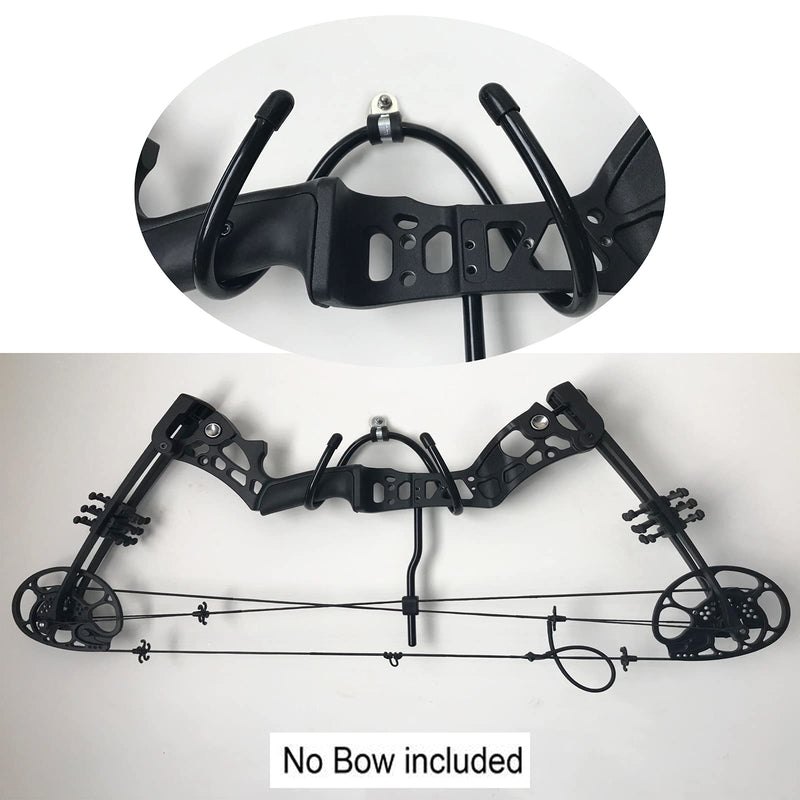 Pmsanzay Bow Wall Storage Display Rack Bow Hanger Hooks Wall Holder Wall Mount Storage and Display Your Bow - Rubber Protection, no Scratches - Hold up to 20 Lbs - No Bow - BeesActive Australia
