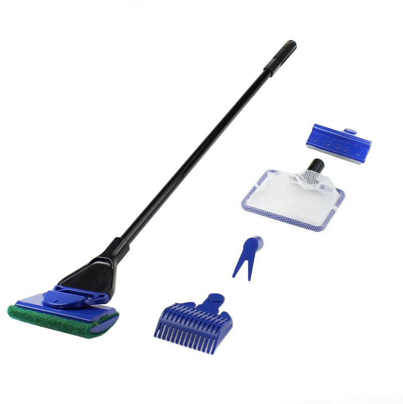 AQUANEAT Fish Tank Cleaning Tools, Fish Tank Cleaner,Fish Tank Siphon, Aquarium Water Change, with Fish Tank Net 5 in 1 Cleaning Set - BeesActive Australia