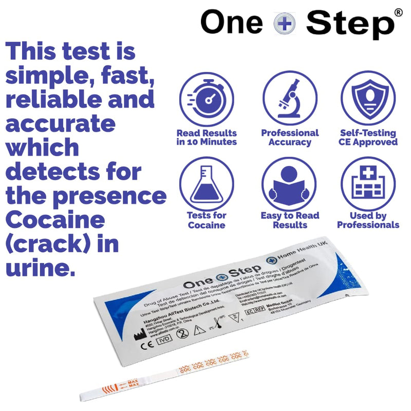 10 x Drug Testing Kits Cocaine Single Urine Test Strips - One Step 10 Count (Pack of 1) - BeesActive Australia