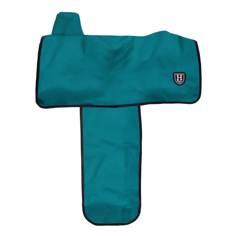 Harrison Howard 600 Denier Splash-Resistant Protective Saddle Cover Protection from Scratches, Direct Sunlight, and Dust/Debris Keeps Saddle in Pristine Condition Teal - BeesActive Australia