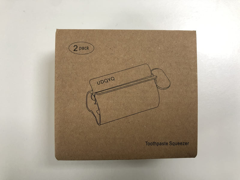 Toothpaste Squeezer 2 Pack - Metal Tube Squeezer Stainless Steel Tube Wringer UDQYQ Toothpaste seat Holder Stand (Silver) Silver - BeesActive Australia