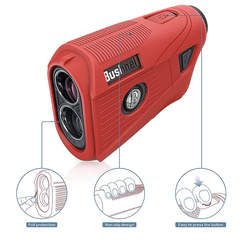 TUSITA Replacement Case Compatible with Bushnell Tour V5 Slope Shift - Silicone Protective Cover - Golf Laser Rangefinder Accessories Red - BeesActive Australia