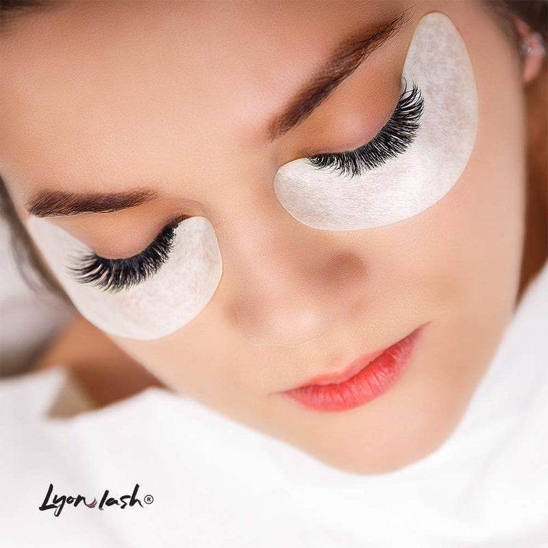 100 Pairs Eyelash Extension Under Eye Gel Pads by Lyon Lash - Lint Free with Aloe Vera Hydrogel Eye Patches, Premium Eyelash Extension Supplies & Beauty Tools, Fit Most Eye Shape, Stick Well - BeesActive Australia