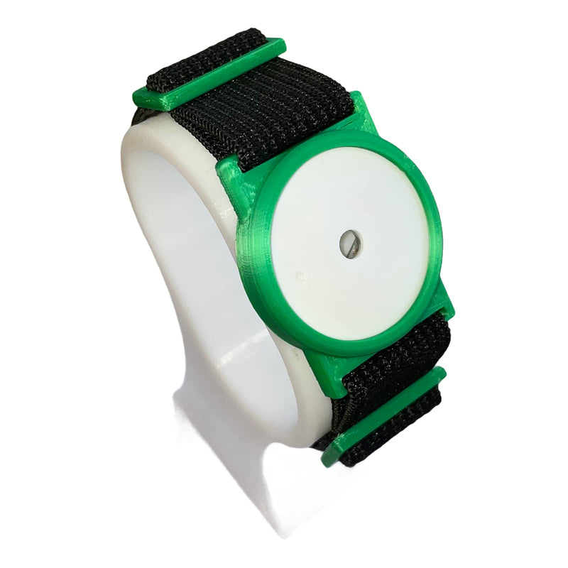 CGM Clips UK - Sensor Armband Holder/Protector Compatible with Freestyle Libre 1/2 - Green and Black Strap - BeesActive Australia