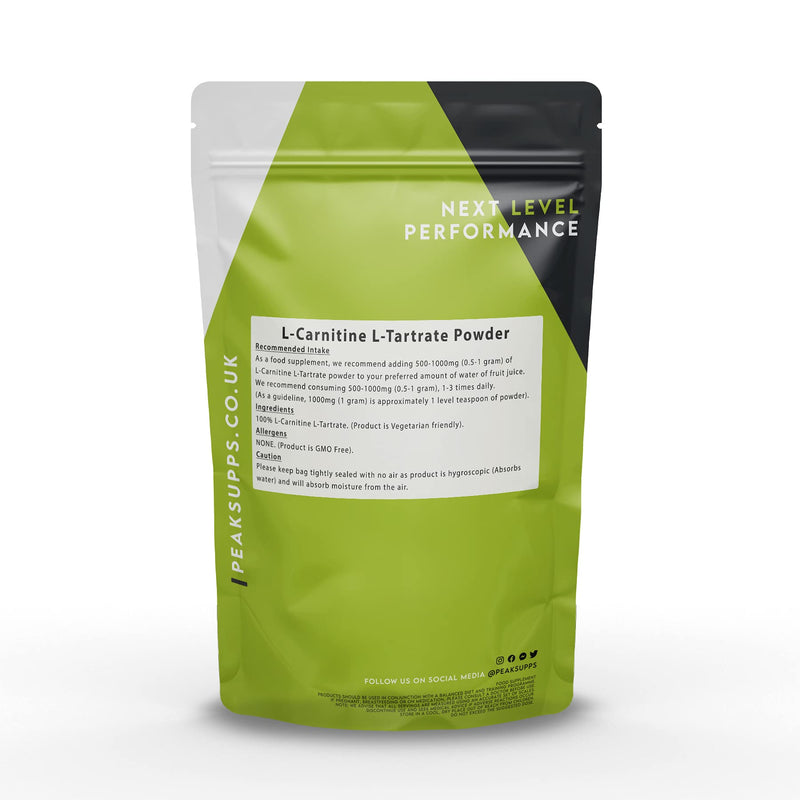 L-Carnitine L-Tartrate Powder 250g | Pure - BeesActive Australia