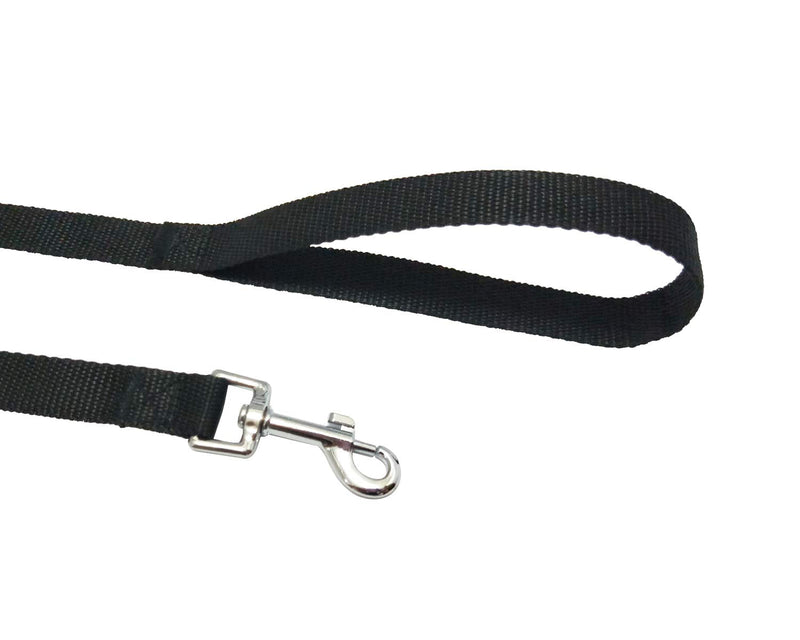 Nylon Training Dog Leash for Small Medium Large Dogs, 15ft 20ft 30ft 50ft Long Leash Dog/Puppy Lead for Obedience Recall Training, Camping Black - BeesActive Australia