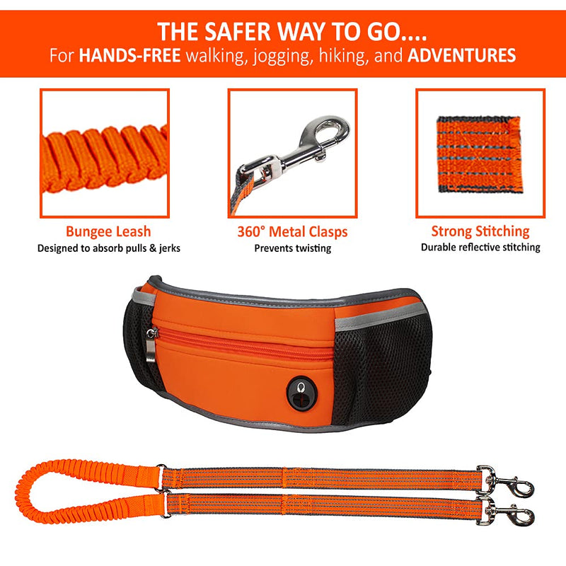 Penn-Plax Quick-Release Adventure Belt and Bungee Leash Combo – A Hands-Free Connection with Your Dog – Great for Walking, Jogging, Hiking, and Other Outdoor Activities - BeesActive Australia