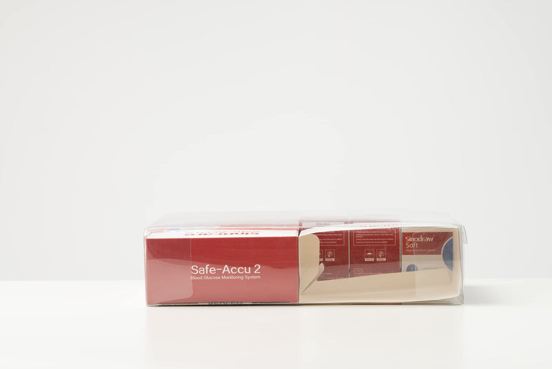 Blood Sugar Monitor, Sinocare Safe Accu2 Blood Sugar Test Kit with 100 Test Strips, 100 Lans, Light Indicator, No Coding, Easy to Use, Diabetes Testing Kit Home Use UK, mmol/L Blood Sugar Test Kit - 100 - BeesActive Australia