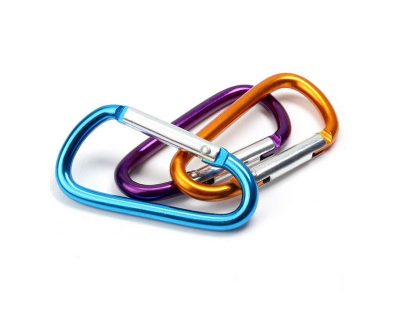 JIUMX 10pcs 1.8" Aluminum Carabiner D Ring ,EDC Spring Snap Hook for KeyChain Clip - BeesActive Australia