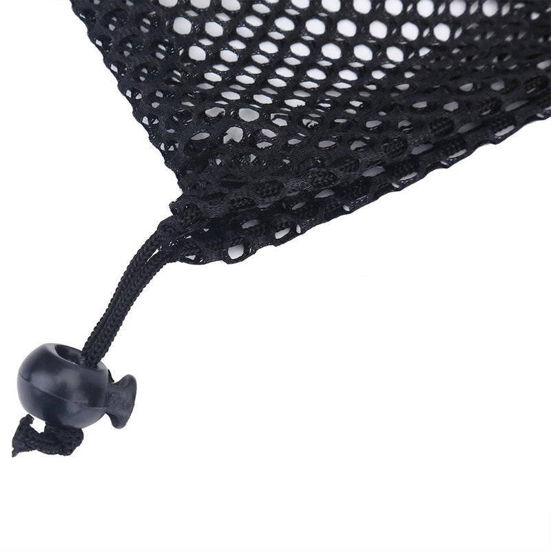 Tbest 3 Size Nylon Mesh Drawstring Pouch Golf Balls Holder Storage Bag Black Small - BeesActive Australia
