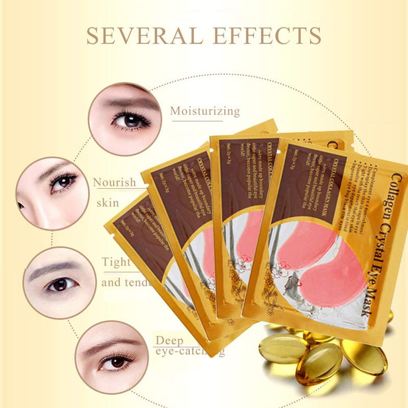 Under Eye Patches, 30 Pairs Pink Eye Mask, Eye Gel Pads With Collagen, Eyes Treatment for Reducing Dark Circles, Lighten Wrinkles Anti-Aging Moisturizing, Fine Lines Eye Bags Puffiness for Women Men - BeesActive Australia