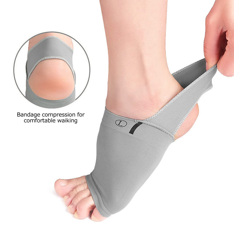 1Pair Arch Support Sleeves, Compression Metatarsal Arch Support Brace for Flat Foot Plantar Fasciitis Heel Spurs - BeesActive Australia