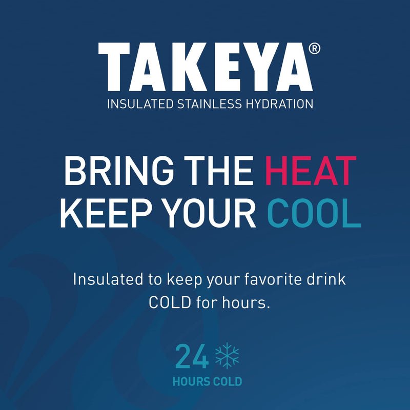 Takeya CP Signature Pickleball Insulated Water Bottle with Straw Lid, 40 Ounce, Dropshot Teal 40 oz - BeesActive Australia