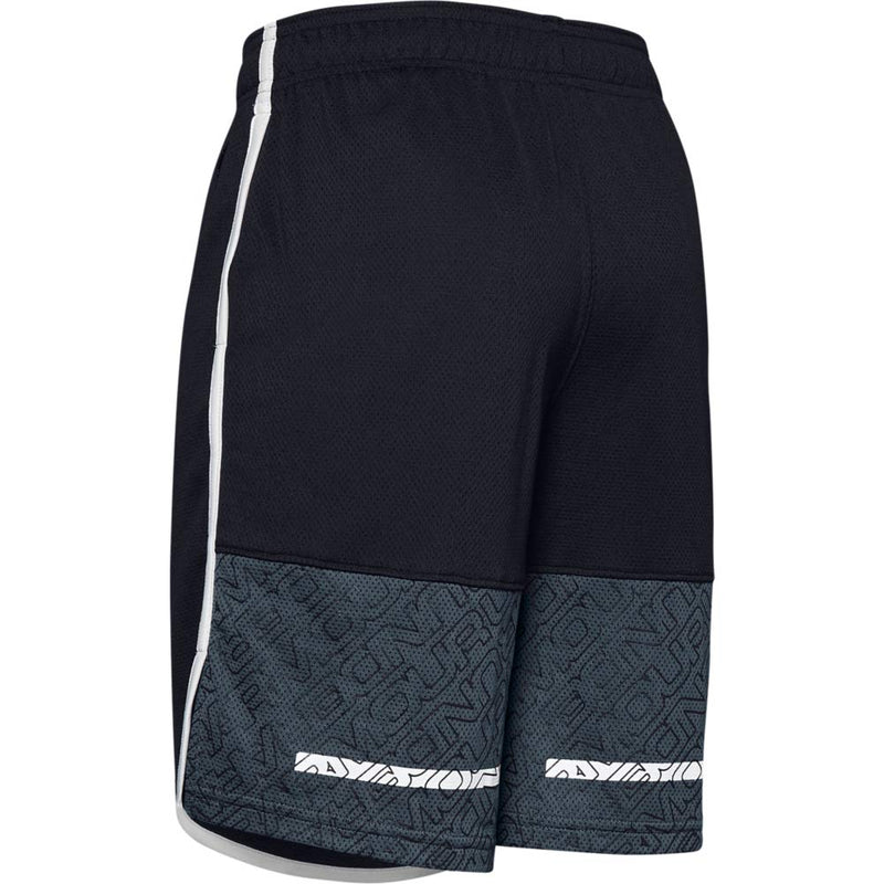 [AUSTRALIA] - Under Armour Baseline Short, Black (001)/Wire, Youth Small 