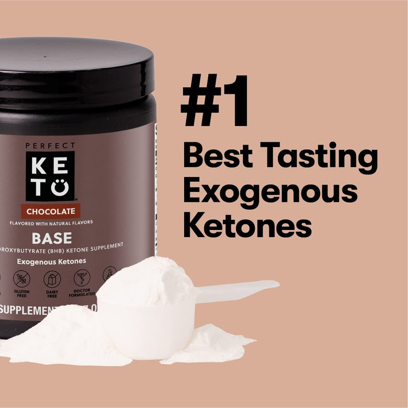 Exogenous Ketones Powder, BHB Beta-Hydroxybutyrate Salts Supplement, Best Fuel for Energy Boost, Mental Performance, Mix in Shakes, Milk, Smoothie Drinks for Ketosis – Chocolate, 8.57 oz (243 grs) - BeesActive Australia