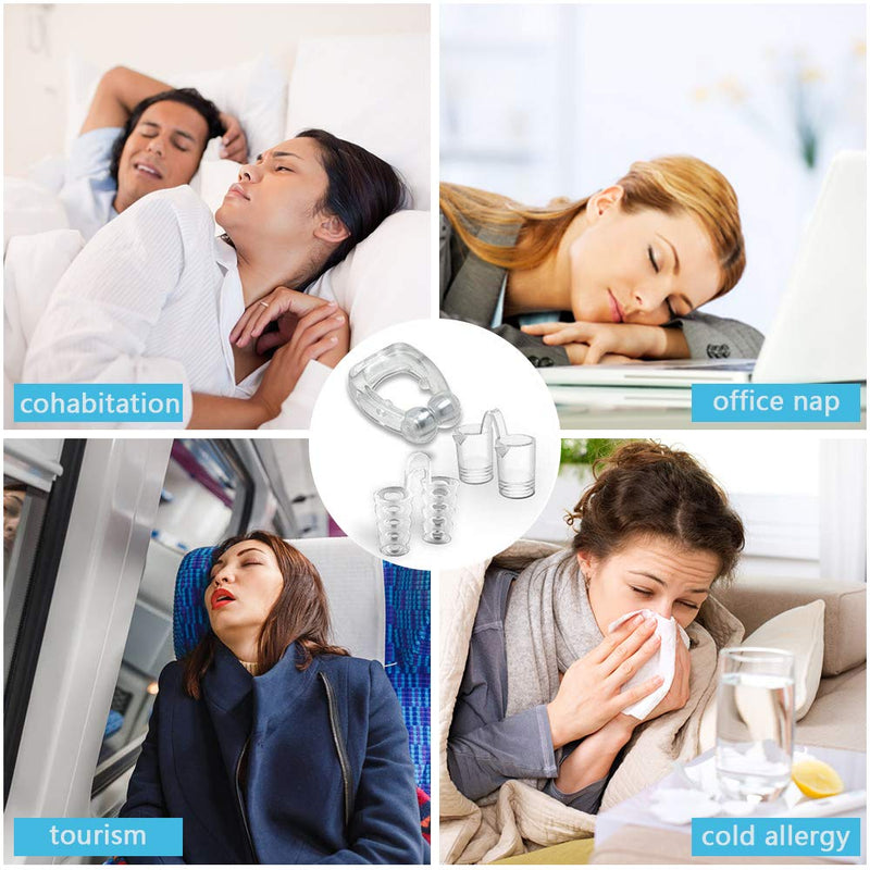 Anti Snore Devices,Silicone Magnetic Anti Snoring Clip,Snore Stopper Nose Vents Anti Snore Solution Snoring Relief Sleep Aid Devices (10 Pack) - BeesActive Australia