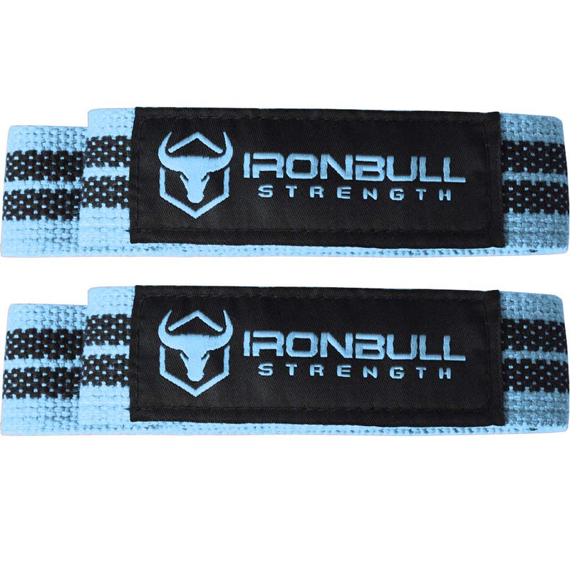 Women Lifting Straps (1 Pair) - Wrist Support Wraps - for Powerlifting, Bodybuilding, Gym Workout, Strength Training, Deadlifts & Fitness Workout Blue - BeesActive Australia