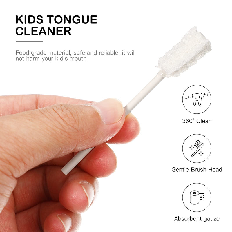 Healifty 30pcs Baby Toothbrushes Baby Tongue Cleaners Disposable Mouth Swabs Oral Swabs for Toddlers Infants Oral Cleaning - BeesActive Australia