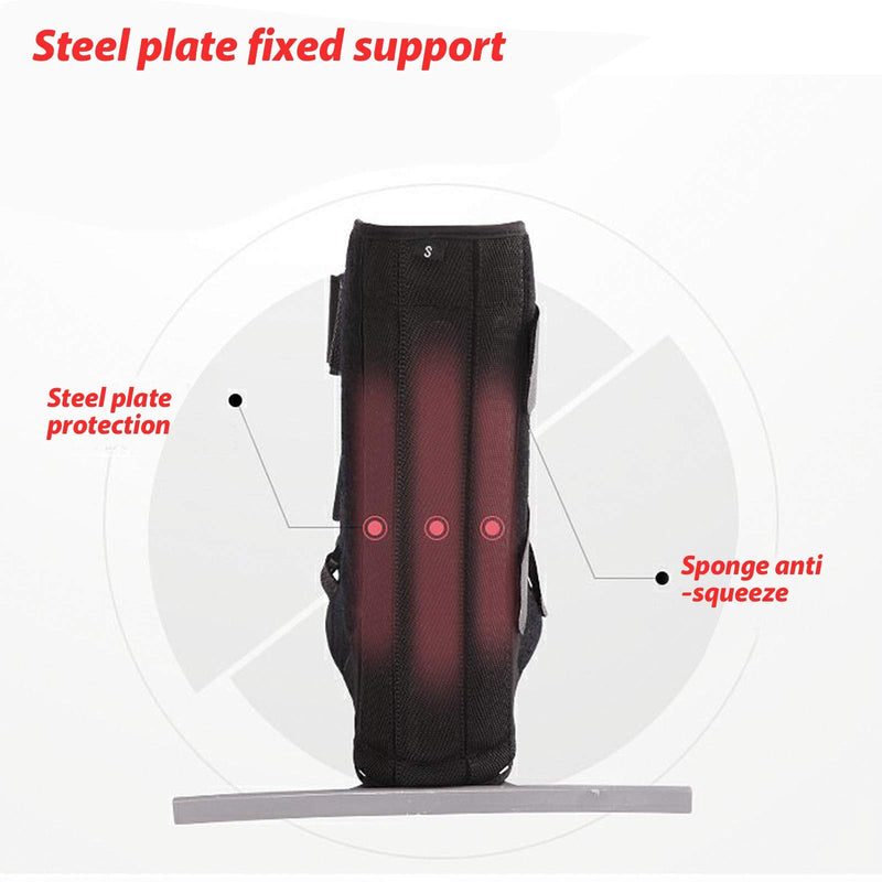 Ankle Foot Fracture Orthopedic Broken Surgical Foot Ankle Rehabilitation Wooden Walker Shoes Adjustable Walking Boot Open Toe Plaster Cast Shoes Ankle Walker Brace Support for Fractures Ligament (L) L - BeesActive Australia