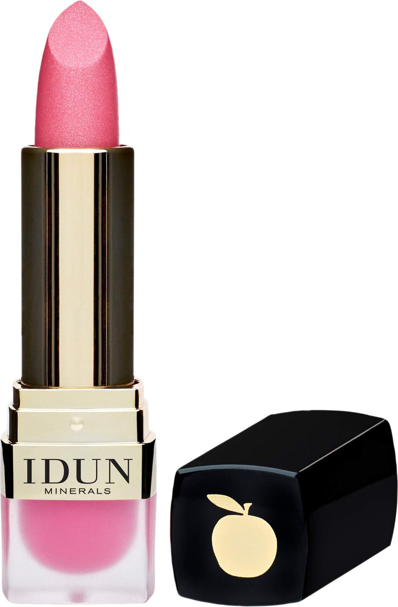 IDUN Minerals Creme Lipstick Filippa - Glossy Light Coverage, Luminescent Natural Result - Moisturizing w/Creamy Texture - Vegan, Vitamin E, Shea Butter, Safe for Sensitive Skin - Pink, 0.12 oz - BeesActive Australia