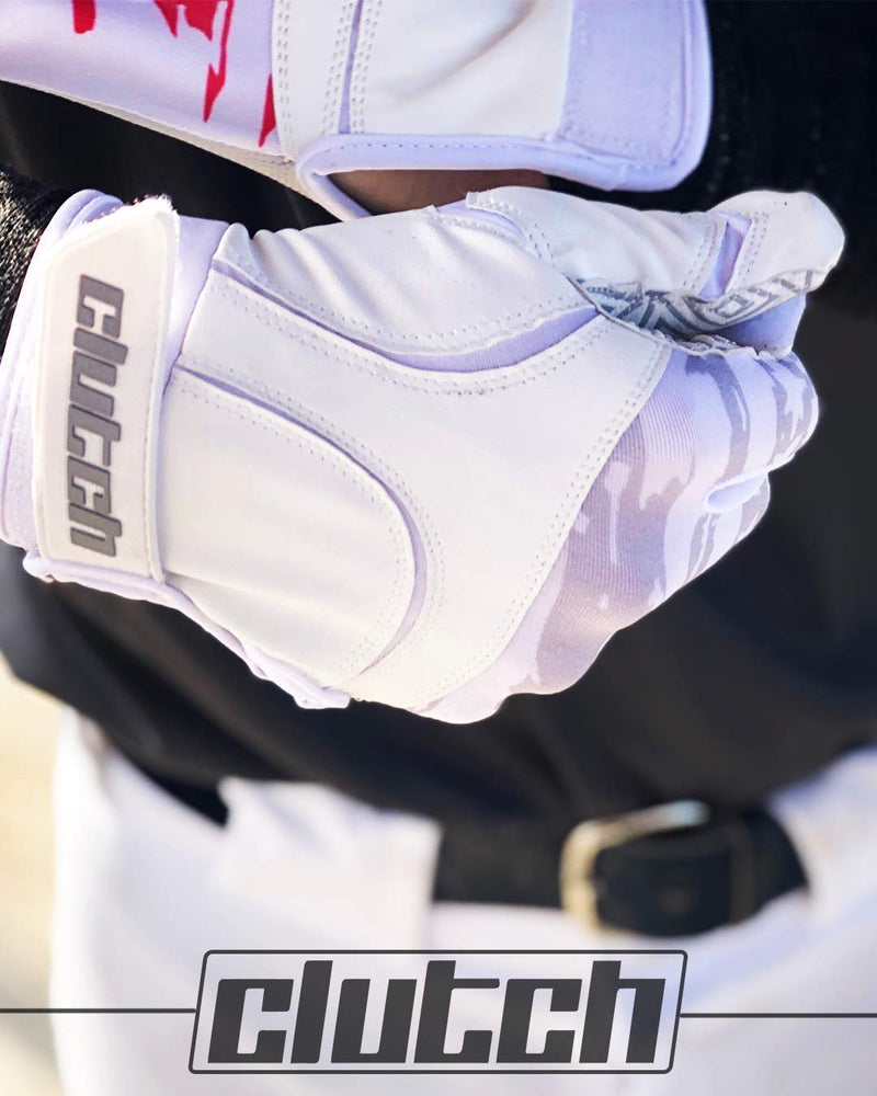 Clutch Sports Apparel Baseball and Softball Batting Gloves Whiteout American Flag Small - BeesActive Australia