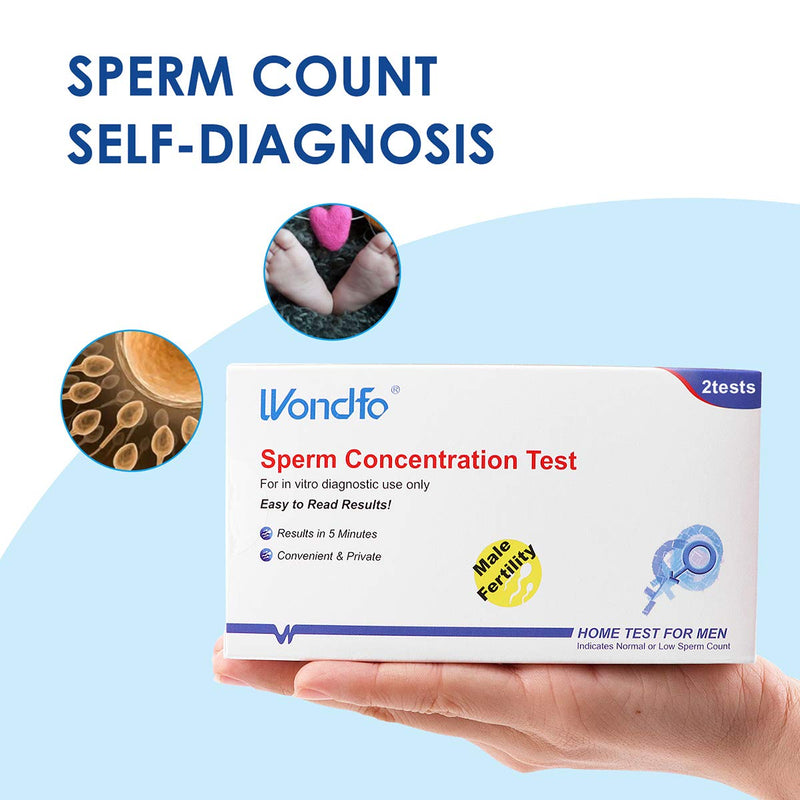 Wondfo Male Fertility Test 2 Tests Sperm Count Test Kit for Checking Sperm Concentration Rapid Result at Home - BeesActive Australia