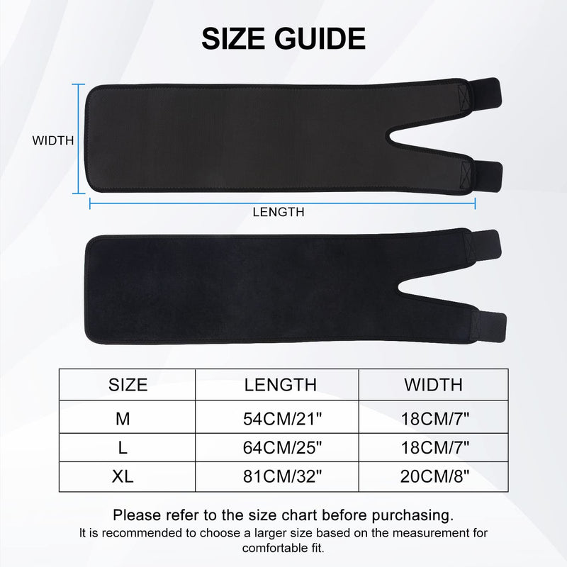 supregear Thigh Wraps Support, Adjustable Compression Neoprene Thigh Sleeve Hamstring Quad Wrap Breathable Non-Slip Upper Leg Brace Leg Slimmer for Women Men Pulled Groin Muscle, Quadriceps, Black, XL - BeesActive Australia