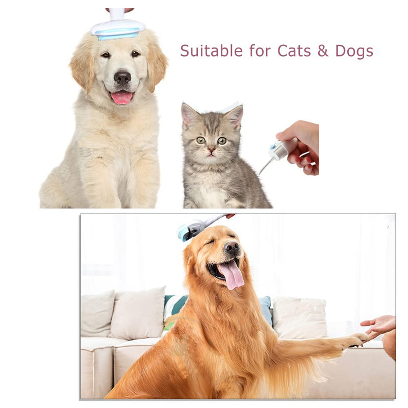 Pet Cat Dog Brush Comb Grooming Tool 3 in 1 Knot Opener Tangle Remover Slicker Brush Groomer Green - BeesActive Australia