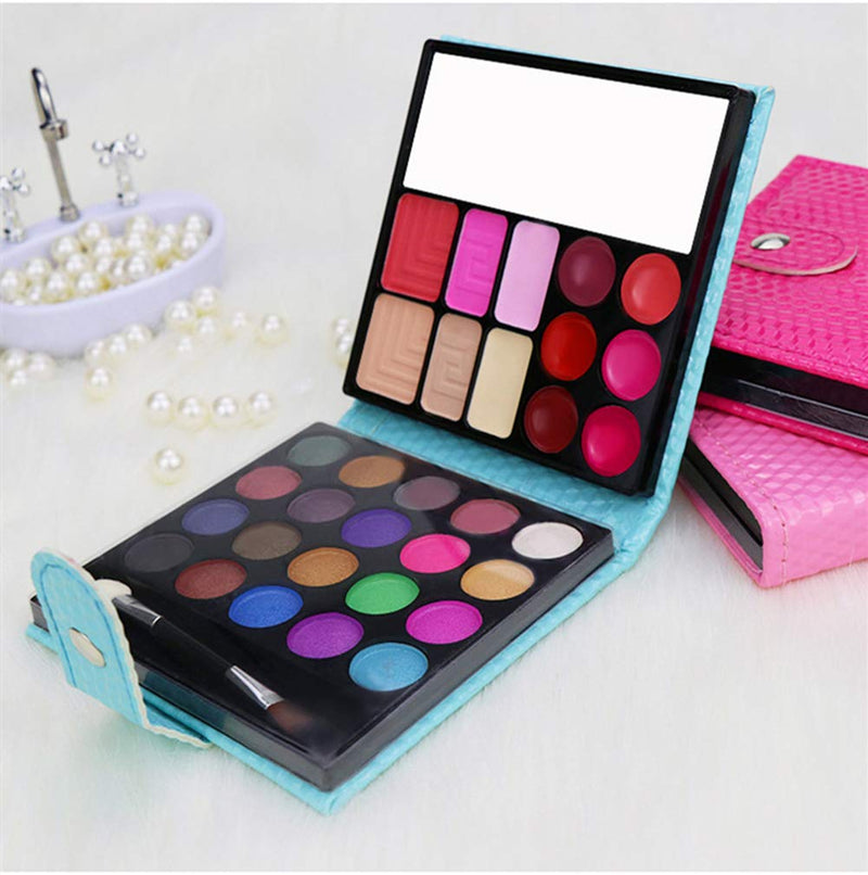 PhantomSky 32 Colors Eyeshadow Palette Makeup Contouring Kit Combination with Lipgloss, Blusher and Concealer #2 - Perfect for Professional and Daily Use - BeesActive Australia