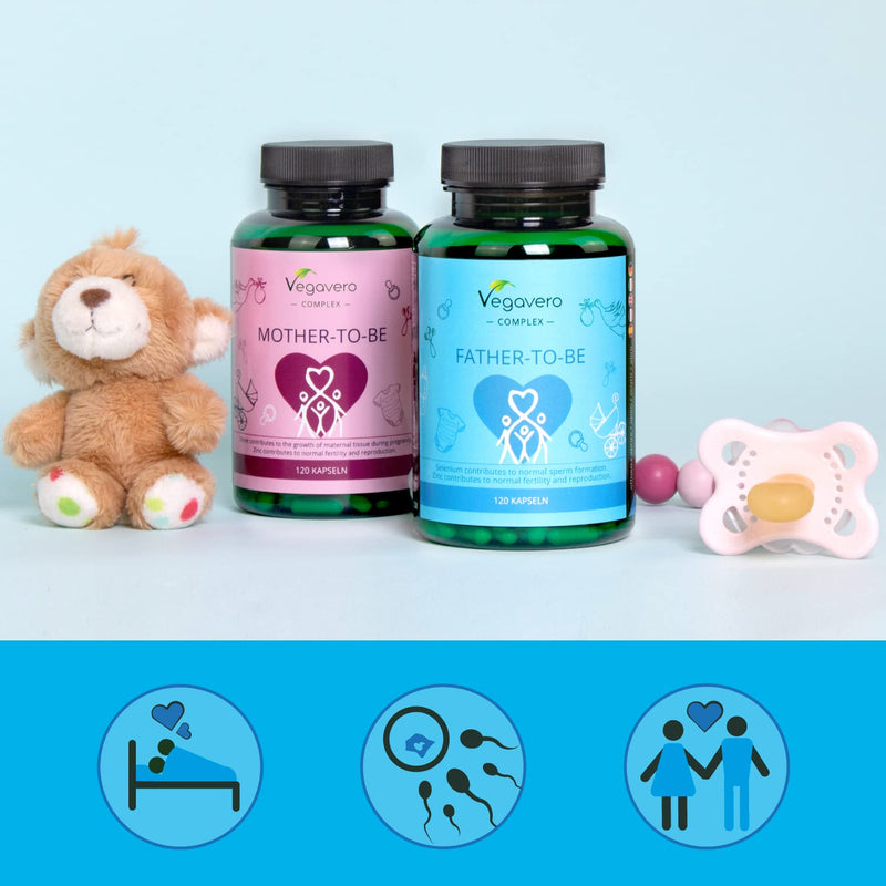 Male Fertility Supplement Vegavero® | 120 Capsules | Conception Vitamins for Men | with Maca, Tribulus, Zinc, L-Arginine, Selenium, Q10 Coenzyme, L-Carnitine, Fenugreek & Vitamins | Vegan - BeesActive Australia