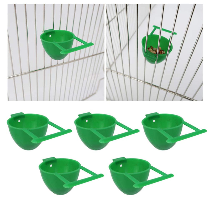 balacoo 10Pcs Bird Feeding Cups Bird Cage Feeders Parrot Feeding Bowls Water Bowl Bird Cage Accessory for Bird Parrot Macaw - BeesActive Australia