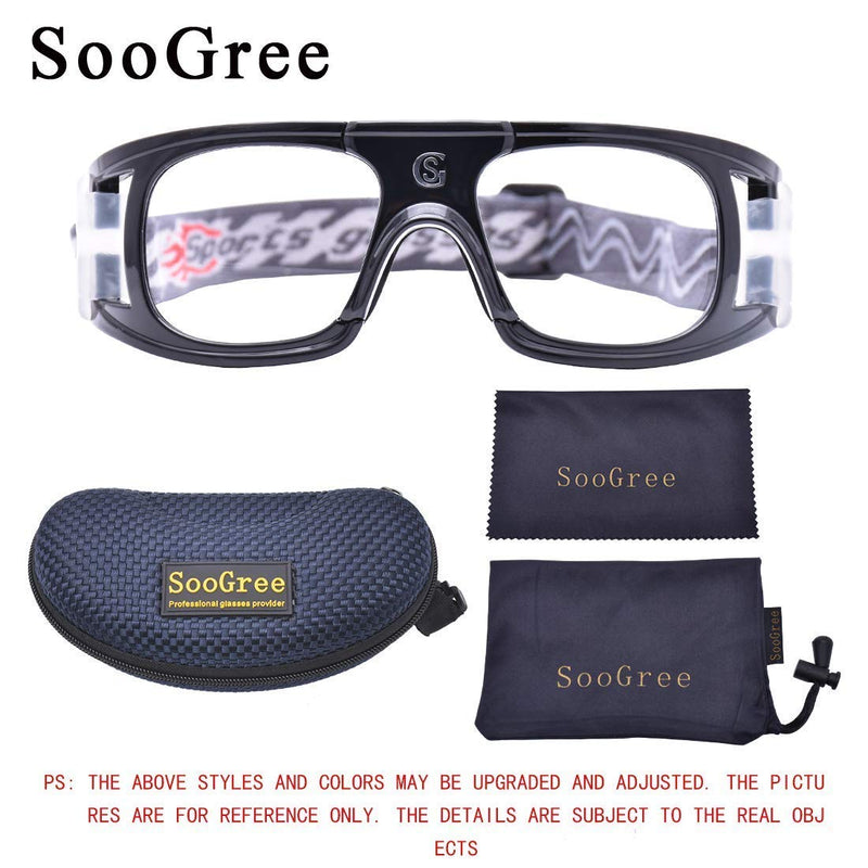 SooGree Sports Glasses Goggles for Men Basketball Anti Fog Protective Goggles Black - BeesActive Australia