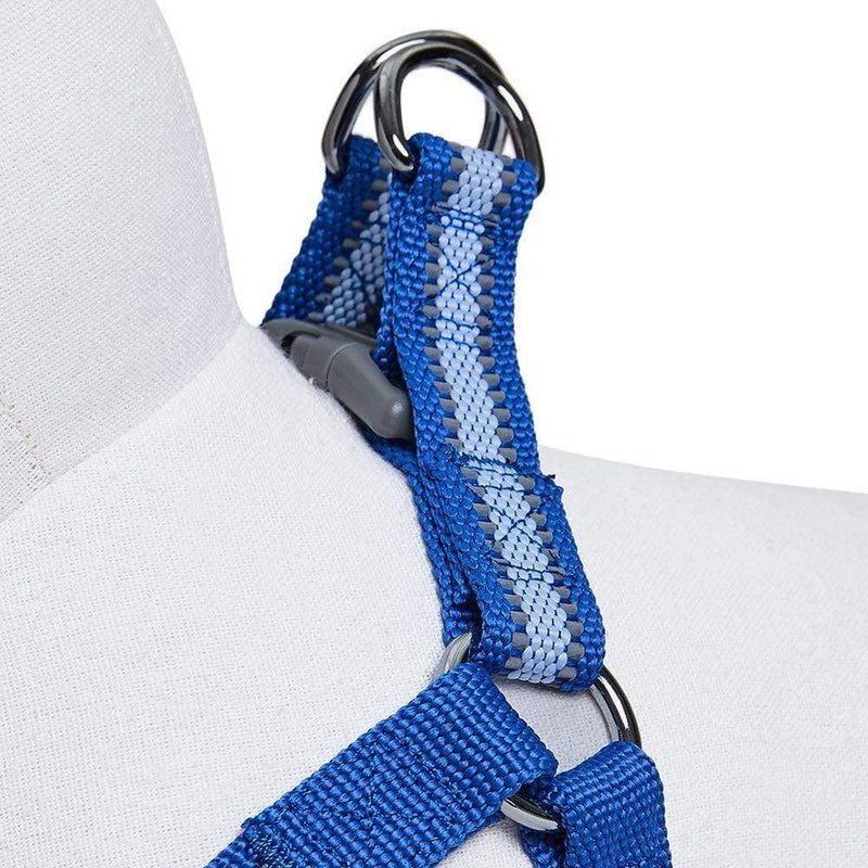 Blueberry Pet Essentials 4 Colors Step-in Reflective Back to Basics Dog Harnesses (26"-39") Chest Girth (Pack of 1) Reflective - Navy Blue - BeesActive Australia