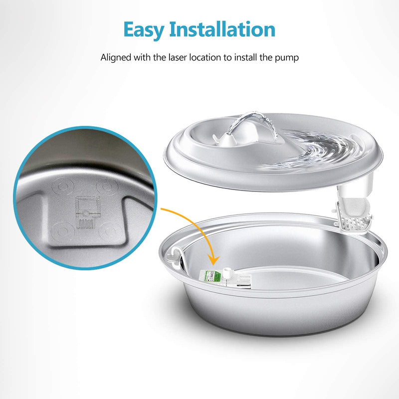 ORSDA Pet Water Fountain Replacement Pump - Works with ORSDA Stainless Steel Dog and Cat Fountain… - BeesActive Australia