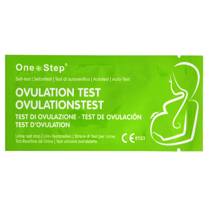 One Step: 50 Ovulation Test Strips - Highly Sensitive Fertility Tests - 20miu/ml Testing Kits - BeesActive Australia