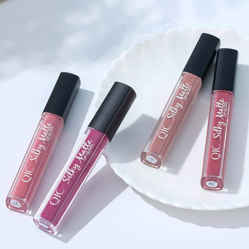 Kisshine Liquid Lipstick Party Moisturized Shimmer Liquid Lipstick Shinning and Long Lasting Waterproof Lipgloss for Women and Girls Pack of 1 (Pink 12#) Pink 12# - BeesActive Australia