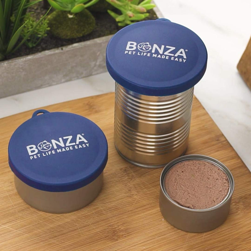 Bonza Pet Food Can Covers, Set of 2 Universal Silicone Can Lids for Dog or Cat Food Can Covers, BPA Free, Food Safe, Dishwasher Safe - BeesActive Australia