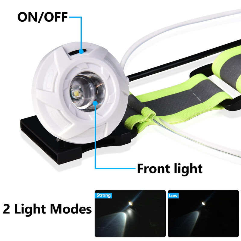 Ni-SHEN LED Reflective Running Vest with Front Light,Running Lights for Runners,Safety Vest for Men/Women Running,Cycling or Walking, High Visibility Warning LED Lights with Adjustable Elastic Belt - BeesActive Australia