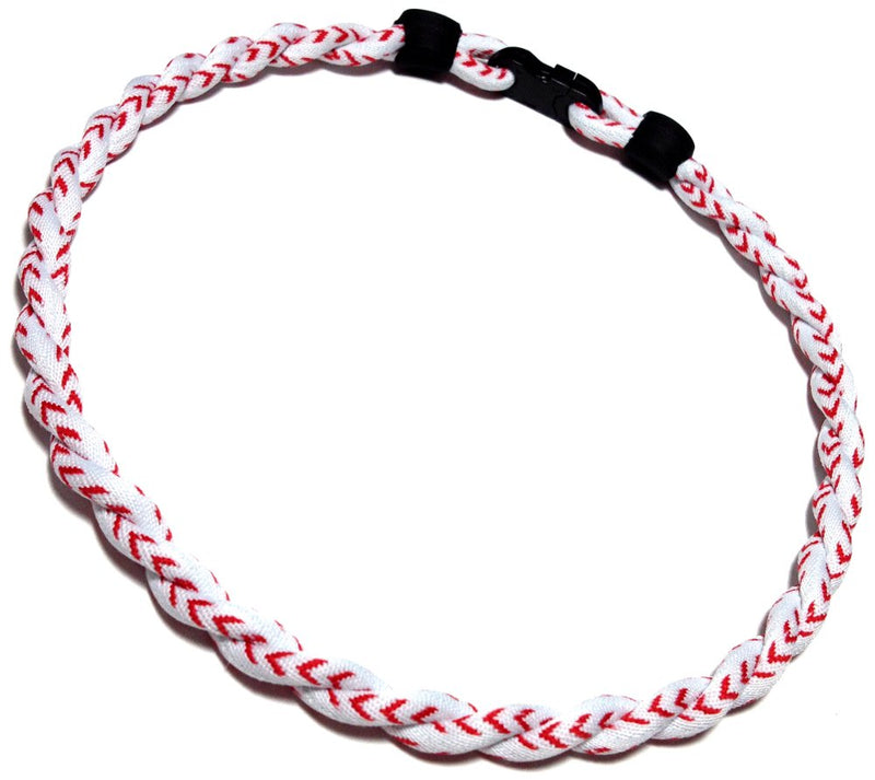 Sport Ropes 2 Rope Titanium Necklace - Choose from Multiple Colors and Sizes Baseball 18" - BeesActive Australia