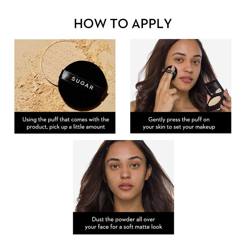 SUGAR Cosmetics Powder Play Banana Compact Long-Lasting, Oil-Controlling, Smooth Application - BeesActive Australia