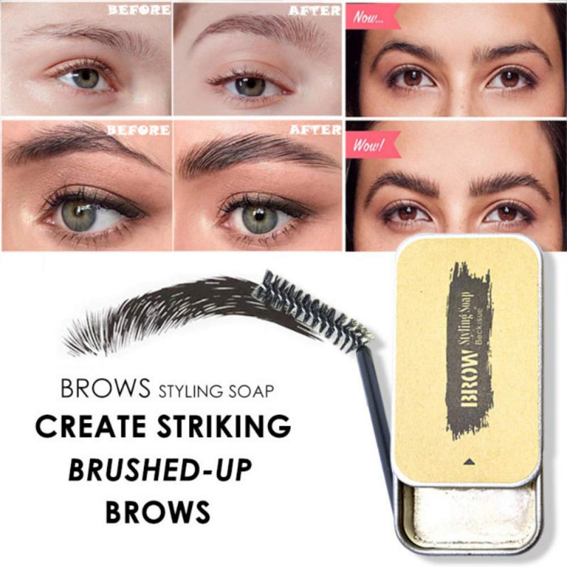 MKYUHP Wild Eyebrow Shaping Soap Long-lasting Waterproof Eyebrow Shaping Gel Wax Eyelash Re-Growth Wax, Great Choice for Christmas. - BeesActive Australia