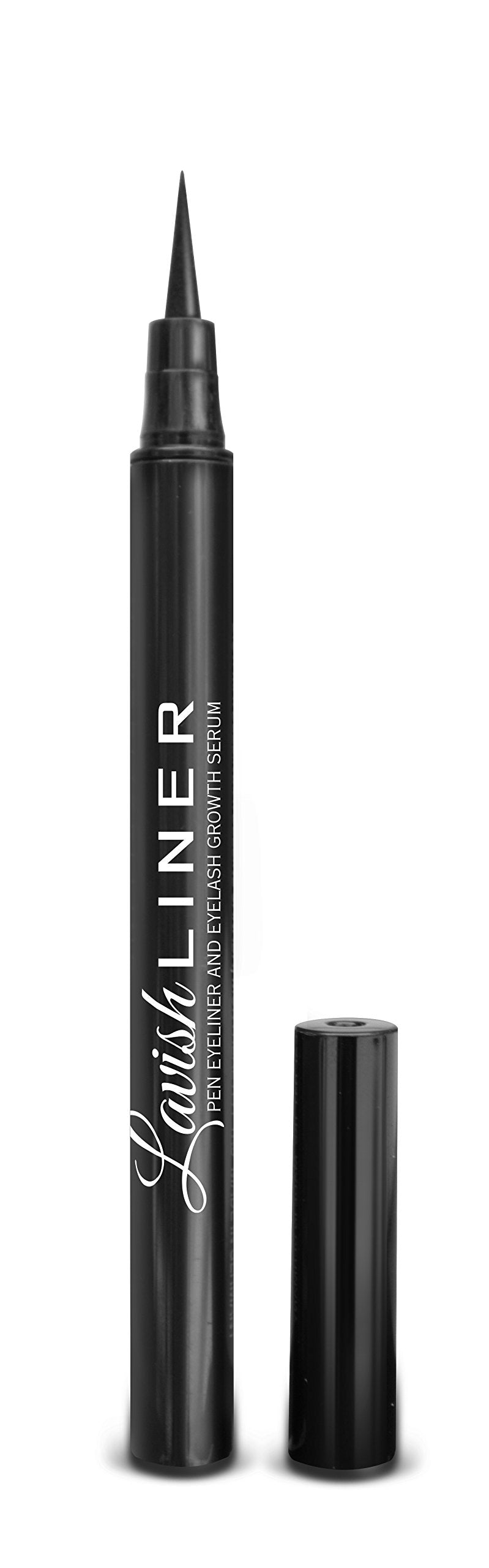 Lavish Liner by Hairgenics Pronexa – 2-in-1 Precision Liquid Eyeliner Pen with Eyelash Growth Enhancing Serum and Castor Oil for Perfect Eyes and Long Lashes, Jet Black. - BeesActive Australia