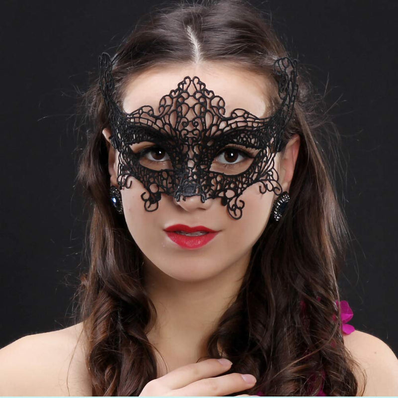 Lace Masquerade Mask 15 Pack Black Sexy Lace Eye Mask for Women Lingerie Soft Version Party Carnival Cosplay Decorations Masquerade Mask for Party Ball - BeesActive Australia