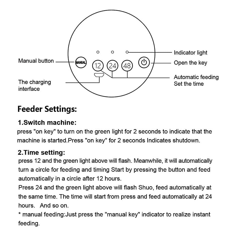 Automatic Fish Feeder - USB Rechargeable Timer Fish Feeder, Fish Food Dispenser for Aquarium or Fish Tank LY-019 - BeesActive Australia