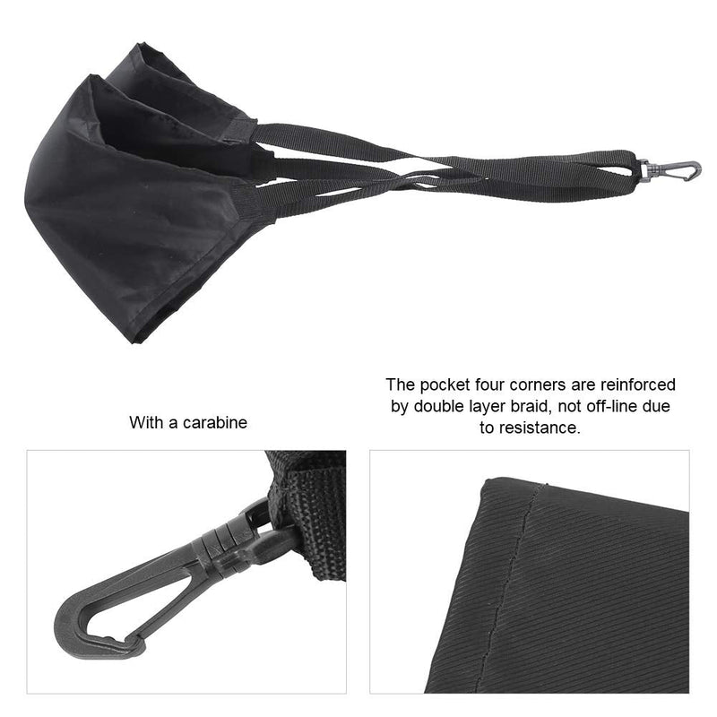 Swimming Resistance Belt, Swimming Trainer, Swimming Strength Training Harness Resistance Belt with mesh Pocket Schwarz - BeesActive Australia