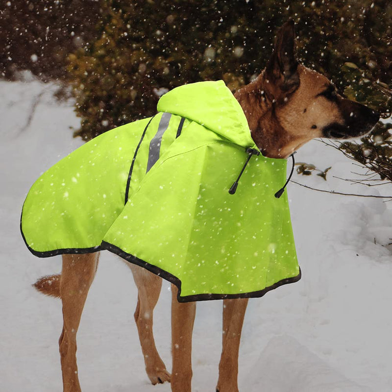 Candofly Dog Raincoat Reflective Dog Rain Jacket Waterproof Hooded Ponch Dog Rain Coat for Small Medium Large Dogs X-Large Green - BeesActive Australia