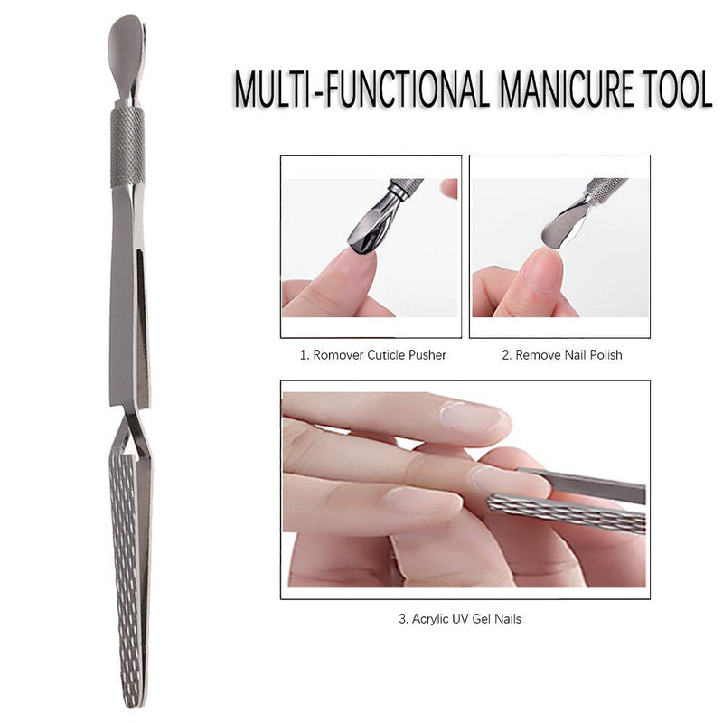 SILPECWEE 1Pc Nail Art Pincher Cuticle Pusher C Curve False Nail Shaping Tweezers Nail Polish Cuticle Remover Manicure Salon Tools - BeesActive Australia