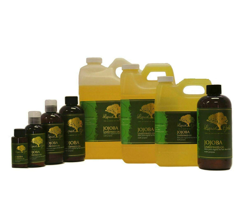 12 Fl.oz Premium Golden Jojoba Oil Cold Pressed Unrefined 100% Pure Organic Skin Nail Health Care Moisturizer - BeesActive Australia
