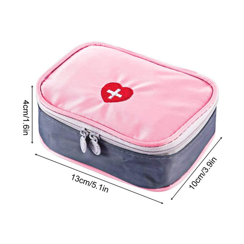 Drcool Mini First Aid Kits Bag Empty Waterproof First Aid Box Small Easy Carry for Travel Home Workplace Pink - BeesActive Australia